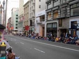 Waiting for the parade