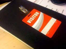Visitor badge
