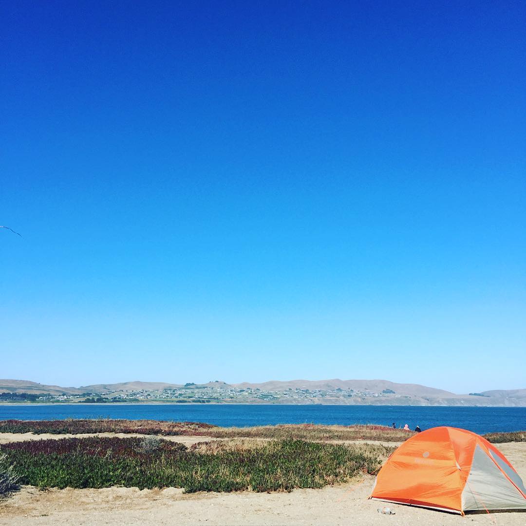 life list item reached: camping in view of the ocean