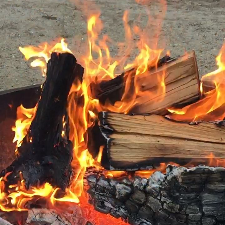 campfire slow-mo
