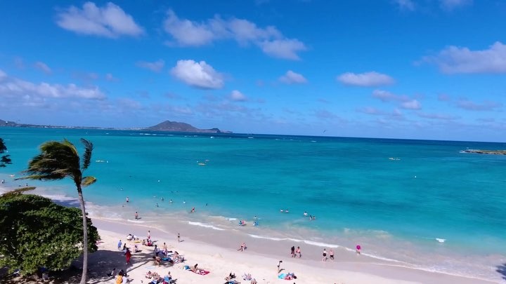 re-living the beauty of kailua with this aerial edit