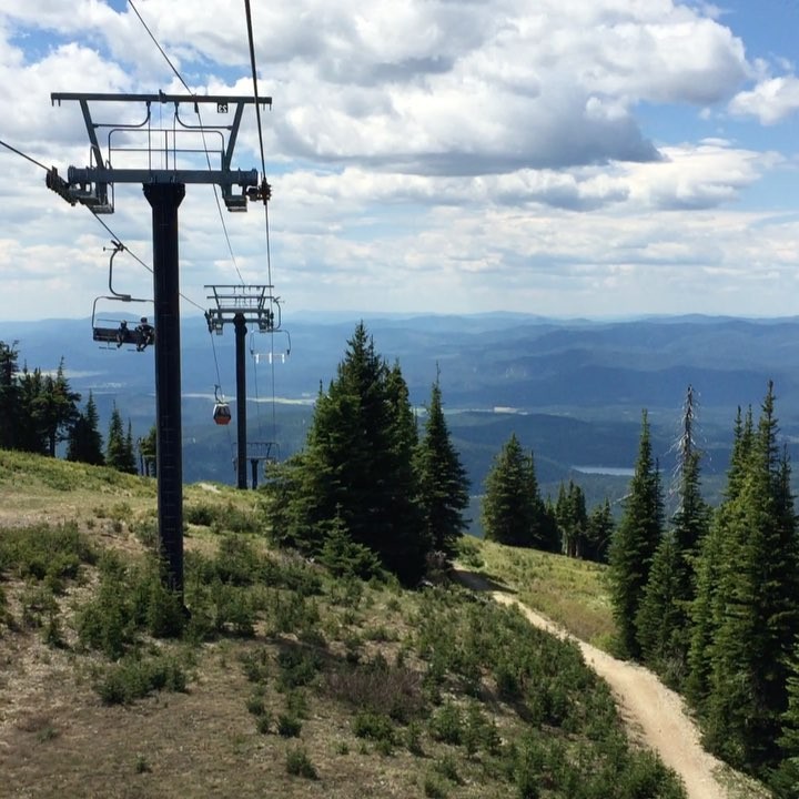 i could ride this chairlift up and down big mountain all day