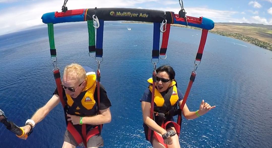 best view in the house - parasailing 1200 ft over ka'anapali @ufoparasail